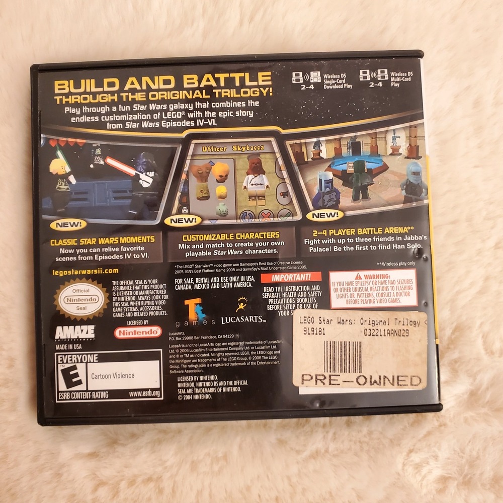 LEGO Star Wars II: The Original Trilogy (Nintendo DS, 2006) Complete Tested CIB - Picture 3 of 7